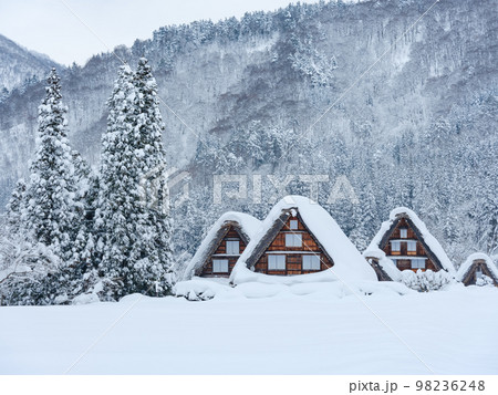 岐阜_豪雪の世界遺産白川郷 98236248