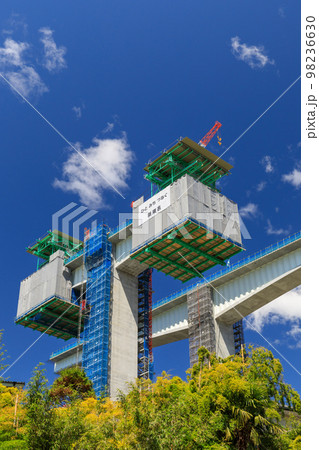 新東名高速道路の建造風景 98236630