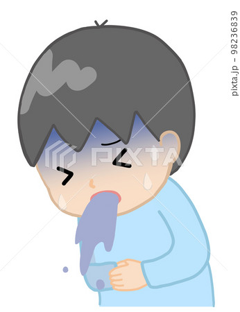 嘔吐している子ども(男の子) 嘔吐している子ども(男の子) 98236839