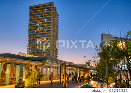 東京練馬の都市風景　大泉学園駅　大泉学園駅前広場 98238338