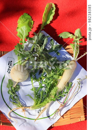 春の七草 七草粥 野草 春の七草 七草粥 野草 98238385