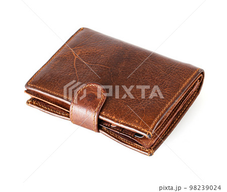 old men's wallet isolated on white background 98239024