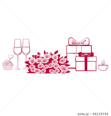 Valentine's Day Festive Still life 98239599