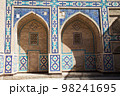 Ensemble of Kosh Madrasah Modarikhon Madrasah in Bukhara in Uzbekistan. 05.05.2019 98241695
