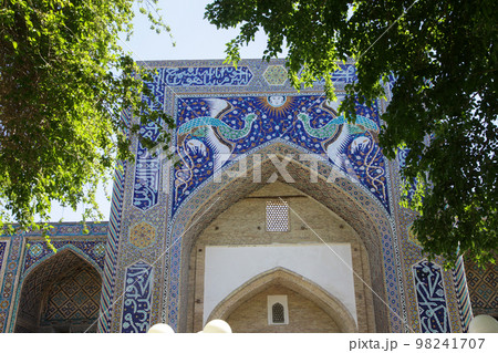 Madrasah Nodir Divan-Begi in the Lyabi-Khauz ensemble in Bukhara in Uzbekistan. Madrasah Nodir Divan-Begi in the Lyabi-Khauz ensemble in Bukhara in Uzbekistan. 98241707