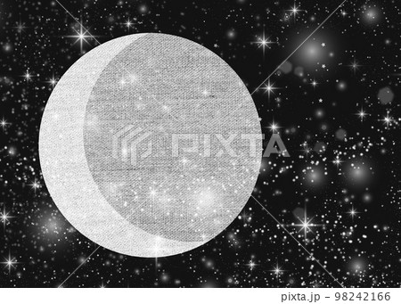 満月と星空の背景イラスト、三日月と夜空のバックグラウンド、天体の背景イラスト 満月と星空の背景イラスト、三日月と夜空のバックグラウンド、天体の背景イラスト 98242166