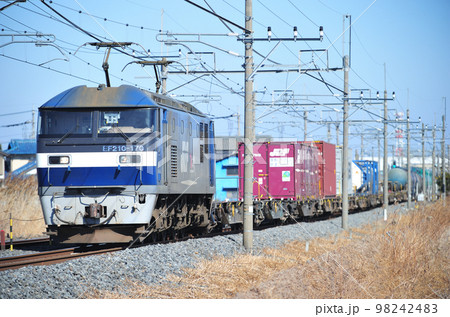東北本線　栗橋ー東鷲宮　JR貨物　EF210-170（新鶴見） 98242483