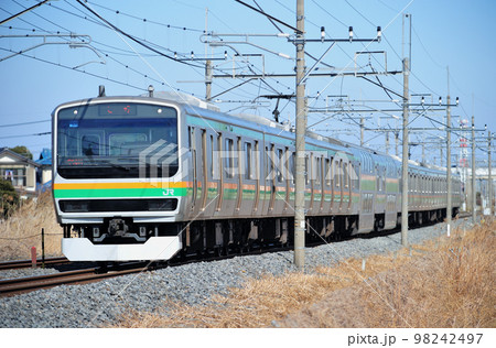 東北本線 栗橋ー東鷲宮 JR東日本 E231系1000番台 U-535編成(小山) 東北本線 栗橋ー東鷲宮 JR東日本 E231系1000番台 U-535編成(小山) 98242497