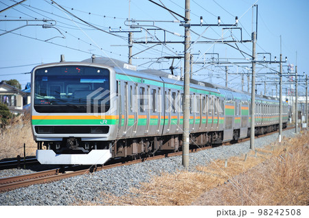 東北本線 栗橋ー東鷲宮 JR東日本 E231系1000番台 U-521編成(小山) 東北本線 栗橋ー東鷲宮 JR東日本 E231系1000番台 U-521編成(小山) 98242508
