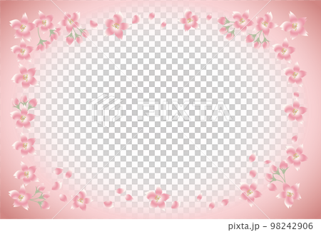 桜の花のハガキ-02 98242906