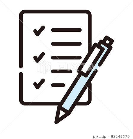 問診票 チェック アイコン 問診票 チェック アイコン 98243579