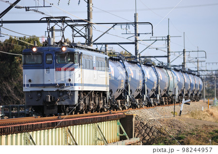 高崎線　岡部ー本庄　JR貨物　EF65-2069（新鶴見） 98244957