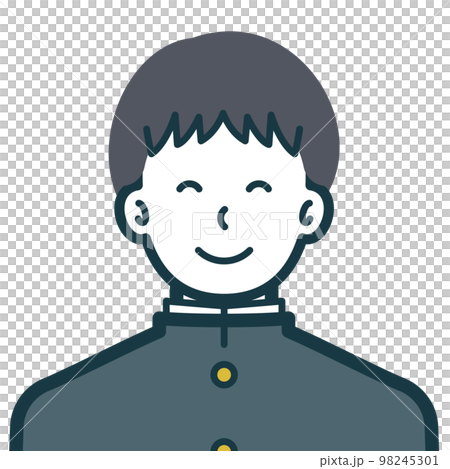 Bust shot of a smiling male high school student 2 98245301