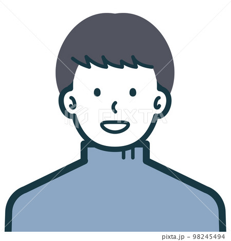 ほほえみの私服男性のバストショット2 ほほえみの私服男性のバストショット2 98245494