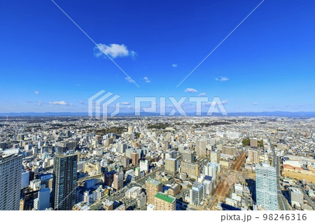 浜松市　アクトタワーから眺める浜松市街（三方ヶ原方面） 98246316