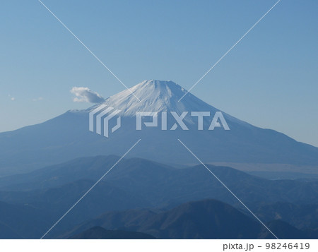 富士山と雲の写真素材 [98246419] - PIXTA