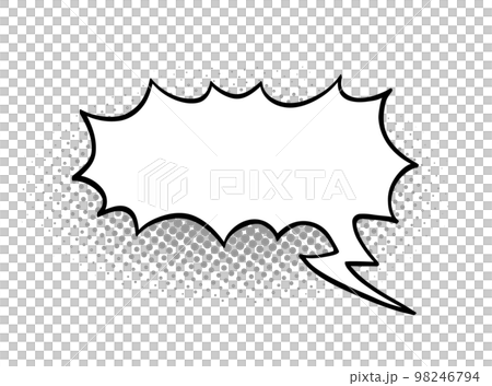 Speech bubble. Comic book style. 98246794