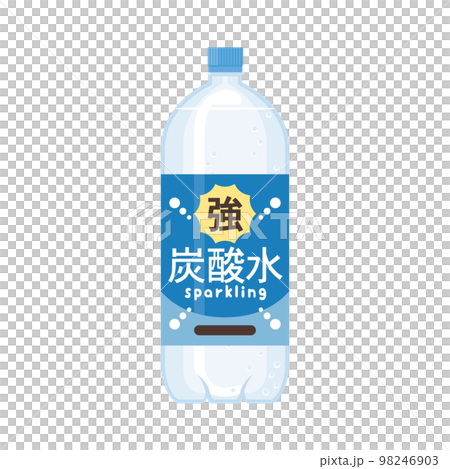 2L強炭酸水のペットボトル 98246903