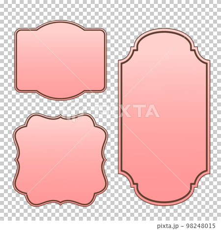 pink gradient frame set pink gradient frame set 98248015