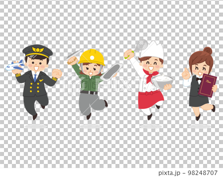 勞動人民、飛行員、泥水匠、糕點師、服務員、蛋糕店 98248707