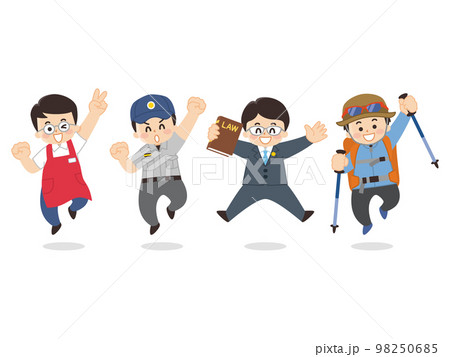 働く人々 スーパーの店員 レスキュー隊員 弁護士 登山家 販売員 登山ガイド 働く人々 スーパーの店員 レスキュー隊員 弁護士 登山家 販売員 登山ガイド 98250685