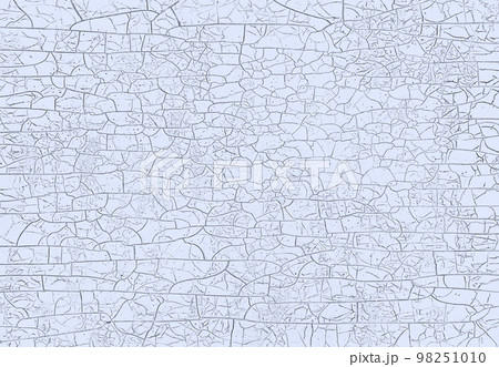 ペールブルーの樹脂パネルの表面に細かく複雑なひび割れが入った背景画像 98251010