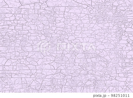 ペールバイオレットの樹脂パネルの表面に細かく複雑なひび割れが入った背景画像 ペールバイオレットの樹脂パネルの表面に細かく複雑なひび割れが入った背景画像 98251011