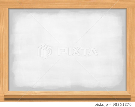 ユーズド仕上げの粉受け付きホワイトボード、ナチュラルウッドのフレーム 98251876