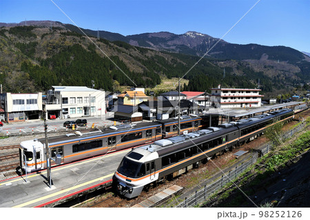 キハ85系特急「ひだ」 高山本線・猪谷駅 キハ85系特急「ひだ」 高山本線・猪谷駅 98252126