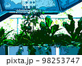 観葉植物　アニメ　シティポップ調 98253747