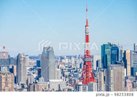 日本の首都東京の街並み 98253808