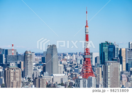 日本の首都東京の街並み 98253809