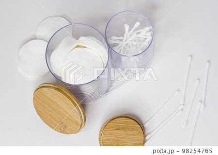 Nasal wipes. Personal hygiene. Cotton swabs for cleaning earwax. 98254765