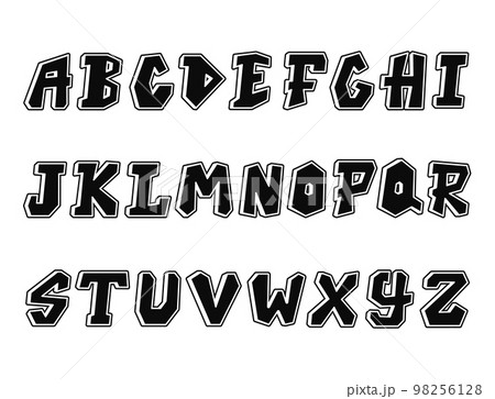 printable graffiti bubble letters alphabet