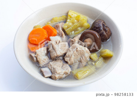 Bitter melon with pork rib soup recipe Bitter melon with pork rib soup recipe 98258133