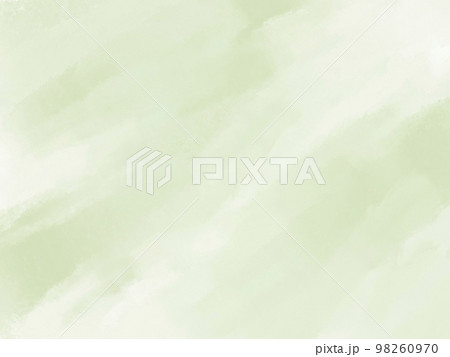 油絵風の筆跡が残っている淡いグリーンのペイントが綺麗な背景イラスト 98260970