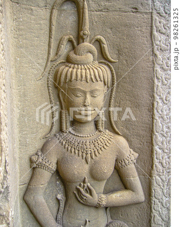 アンコール遺跡群2005 アンコールワット デバターの写真素材 [98261325
