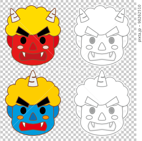 節分の鬼のお面のセット 節分の鬼のお面のセット 98262510