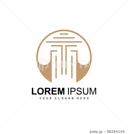 Pillar Logo, Law Design, Building Construction Pillar Vector, Product Brand Illustration Icon Pillar Logo, Law Design, Building Construction Pillar Vector, Product Brand Illustration Icon 98264104
