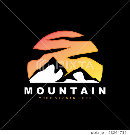 Mountain Logo Design, Vector Place For Nature Lovers Hiker Mountain Logo Design, Vector Place For Nature Lovers Hiker 98264753