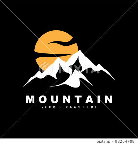 Mountain Logo Design, Vector Place For Nature Lovers Hiker Mountain Logo Design, Vector Place For Nature Lovers Hiker 98264789