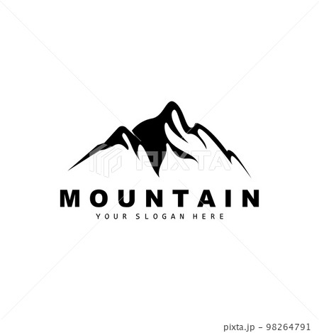 Mountain Logo Design, Vector Place For Nature Lovers Hiker Mountain Logo Design, Vector Place For Nature Lovers Hiker 98264791
