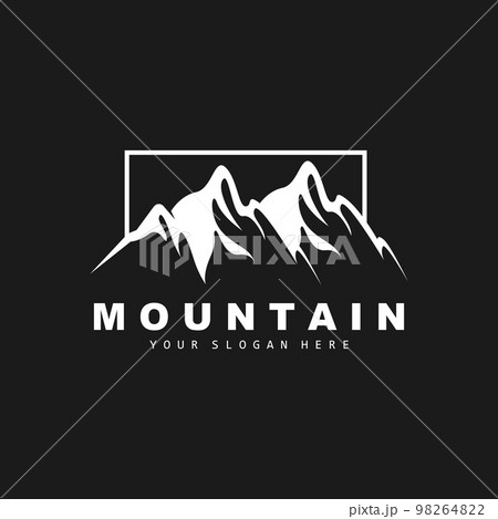 Mountain Logo Design, Vector Place For Nature Lovers Hiker Mountain Logo Design, Vector Place For Nature Lovers Hiker 98264822