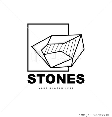 Stone Logo, Vector Stone Modern With Geometry Line Style, Design For Aesthetic Decoration, Brand Modern Product, Simple Icon Abstract Aesthetic Geometry Line Stone Logo, Vector Stone Modern With Geometry Line Style, Design For Aesthetic Decoration, Brand Modern Product, Simple Icon Abstract Aesthetic Geometry Line 98265536