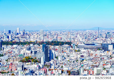 東京シティービュー　渋谷から新国立競技場方向の眺望 98265968