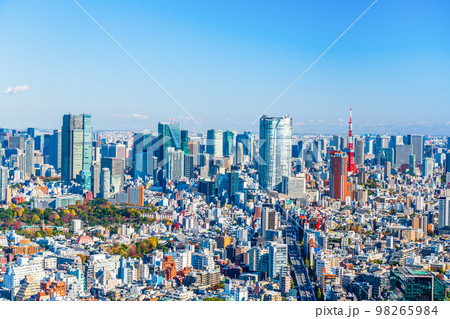 東京シティービュー 渋谷から六本木、東京タワー方向の眺望 東京シティービュー 渋谷から六本木、東京タワー方向の眺望 98265984