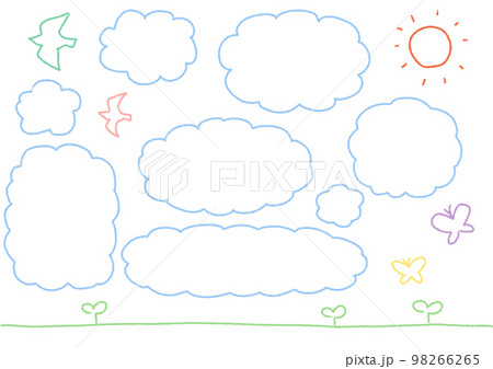 クレヨン絵カラー 98266265