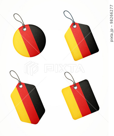 vector set of labels with germany flag 98266277