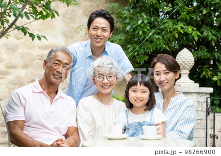 三世代家族 親子 三世代家族 親子 98266900