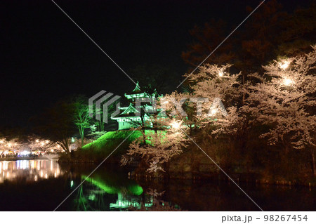 観桜会 高田城址公園の夜桜 1 観桜会 高田城址公園の夜桜 1 98267454